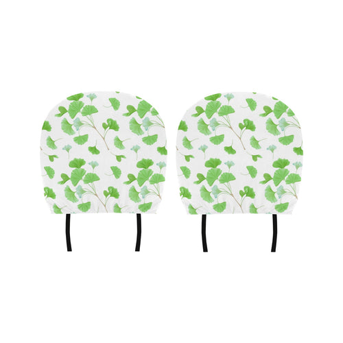 Ginkgo Leaves Pattern Car Headrest Cover