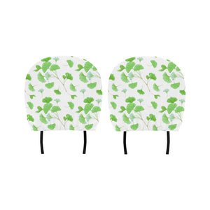 Ginkgo Leaves Pattern Car Headrest Cover