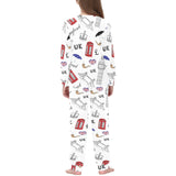 British Pattern Print Design 01 Kids' Boys' Girls' All Over Print Pajama Set