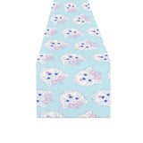 Yorkshire Terrier Pattern Print Design 01 Table Runner