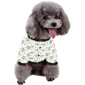 Goldfish Pattern Print Design 01 All Over Print Pet Dog Round Neck Fuzzy Shirt