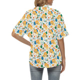 Lion Pattern Print Design 02 Women's All Over Print Hawaiian Shirt