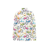 Bicycle Pattern Print Design 02 Women's Long Sleeve Polo Shirt