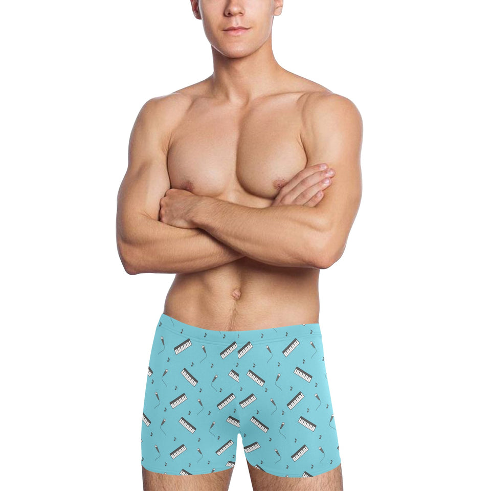 Piano Pattern Print Design 01 Men's Swimming Trunks