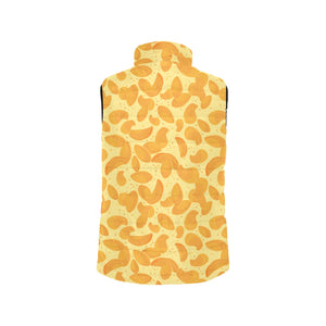 Potato Chips Pattern Print Design 04 Women's Padded Vest