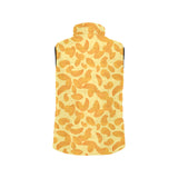 Potato Chips Pattern Print Design 04 Women's Padded Vest