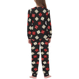 Dice Pattern Print Design 04 Kids' Boys' Girls' All Over Print Pajama Set