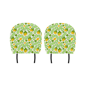 Cucumber Pattern Car Headrest Cover