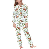 Squirrel Pattern Print Design 02 Kids' Boys' Girls' All Over Print Pajama Set