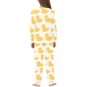 Duck Pattern Print Design 05 Kids' Boys' Girls' All Over Print Pajama Set