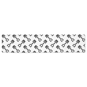 Engine Piston Theme Background Pattern Print Desig Table Runner