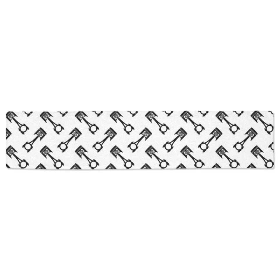 Engine Piston Theme Background Pattern Print Desig Table Runner