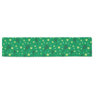 Tennis Pattern Print Design 03 Table Runner