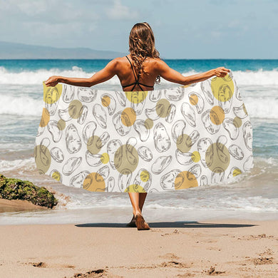 Potato Chips Pattern Print Design 02 Beach Towel
