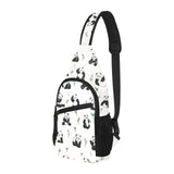 Panda Pattern Background All Over Print Chest Bag