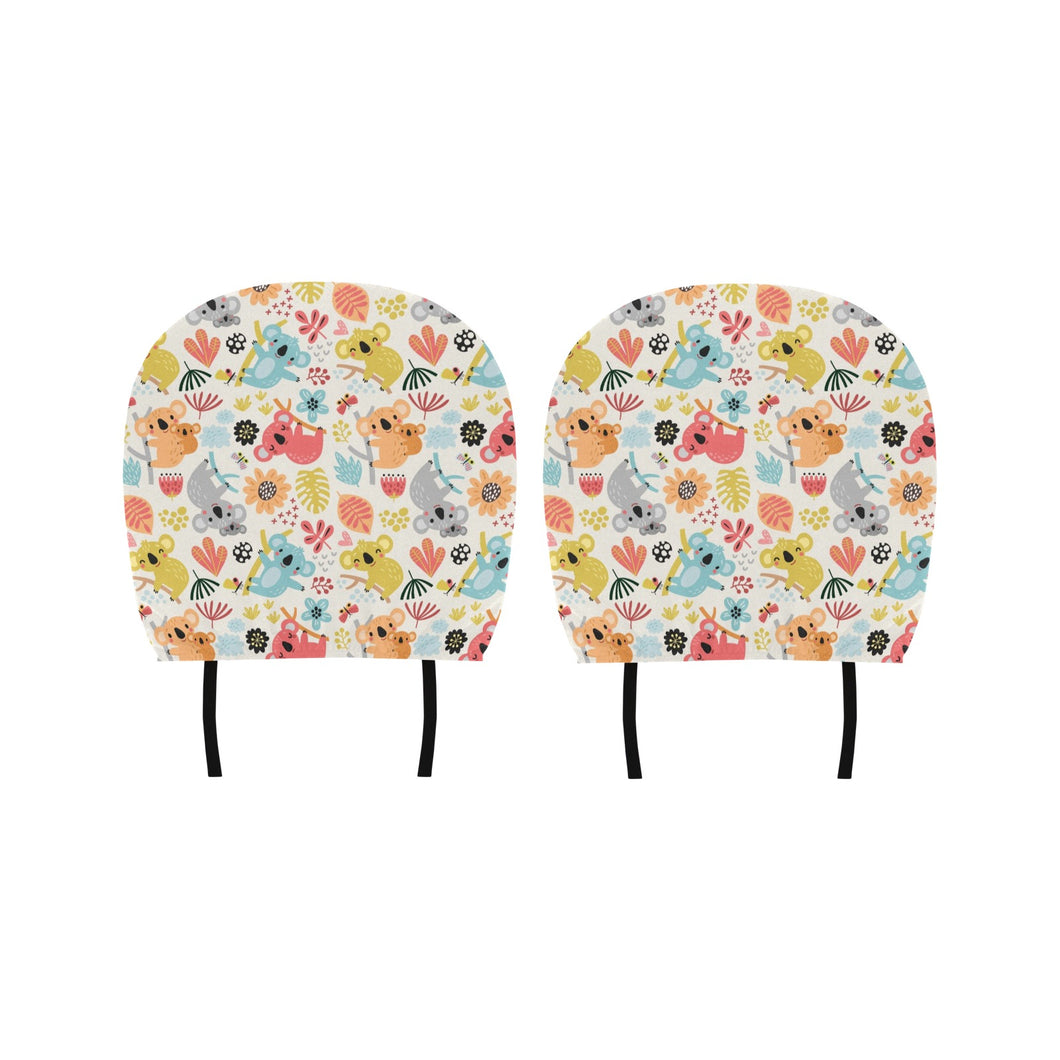 Cute Koala Pattern Car Headrest Cover