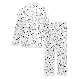 Seagull Pattern Print Design 04 Men's Long Pajama Set