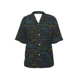 Math Pattern Print Design 04 Women's All Over Print Hawaiian Shirt