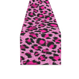 Pink Leopard Skin texture Pattern Table Runner