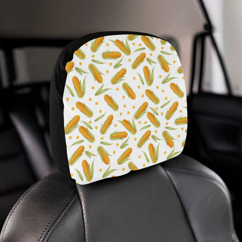 Corn Pattern Print Design 04 Car Headrest Cover