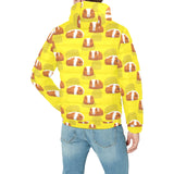 Guinea Pig Pattern Print Design 05 Men's Padded Hooded Jacket(ModelH42)