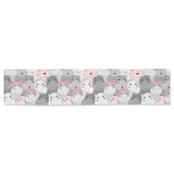 Hippopotamus Pattern Print Design 03 Table Runner