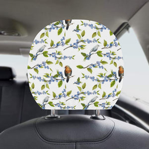 Blueberry Bird Pattern Car Headrest Cover