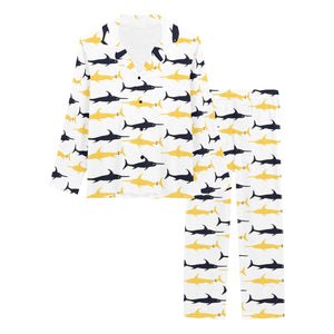 Swordfish Pattern Print Design 05 Women's Long Pajama Set