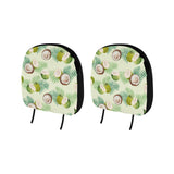 Coconut Pattern Print Design 03 Car Headrest Cover