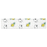 Bull Terrier Pattern Print Design 01 Table Runner