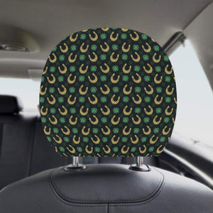 Horseshoes Pattern Print Design 04 Car Headrest Cover