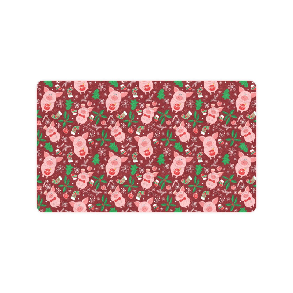 Pig Pattern Print Design 01 Doormat