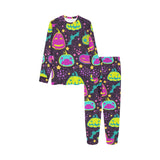 Halloween Pumpkin Bat Pattern Kids' Boys' Girls' All Over Print Pajama Set