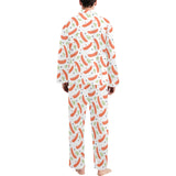 Sausage Pattern Print Design 03 Men's Long Pajama Set