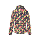 Potato Chips Pattern Print Design 05 Women's Padded Hooded Jacket