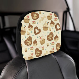 Cake Pattern Car Headrest Cover