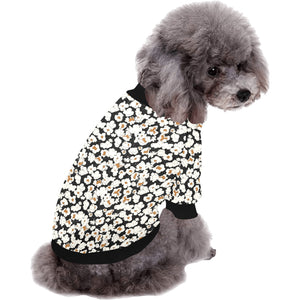 Popcorn Pattern Print Design 02 All Over Print Pet Dog Round Neck Fuzzy Shirt