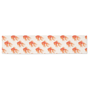 Goldfish Pattern Print Design 05 Table Runner