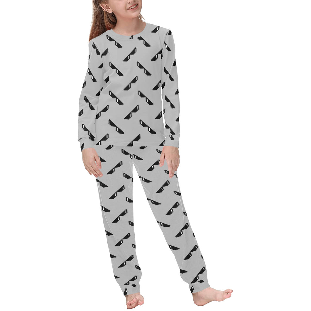 Sun Glasses Pattern Print Design 05 Kids' Boys' Girls' All Over Print Pajama Set