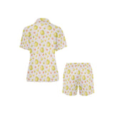 Tea pots Pattern Print Design 03 Women's V-Neck Short Pajama Set