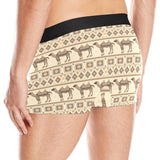 Traditional Camel Pattern Ethnic Motifs Men's All Over Print Boxer Briefs Men's Underwear