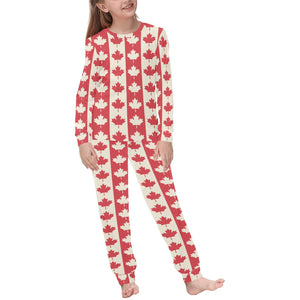 Canada Pattern Print Design 03 Kids' Boys' Girls' All Over Print Pajama Set