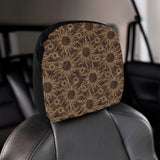 Sun Pattern Theme Car Headrest Cover