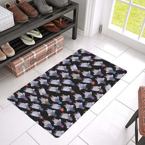 Pigeon Pattern Print Design 04 Doormat