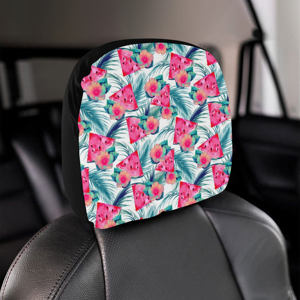 Watermelon Flower Pattern Car Headrest Cover