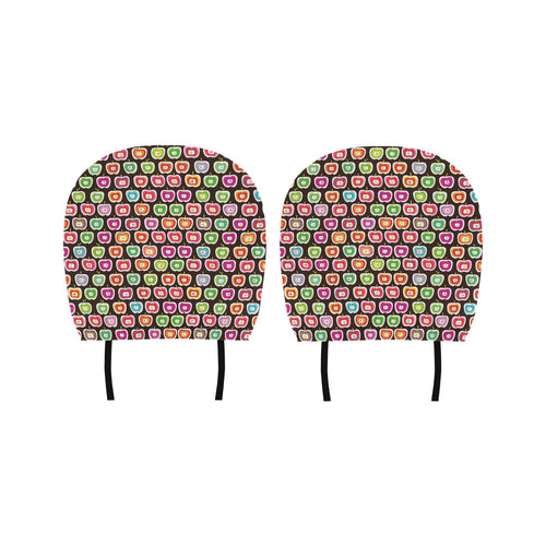 Colorful Apple Pattern Car Headrest Cover