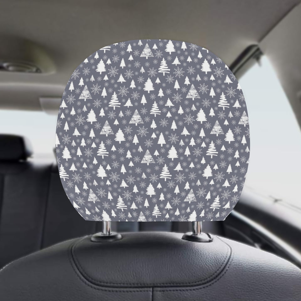 Snowflake Chirstmas Pattern Car Headrest Cover