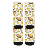 Potato Chips Pattern Print Design 01 Crew Socks