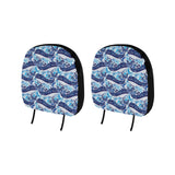 Whale Starfish Pattern Car Headrest Cover