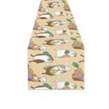 Guinea Pig Pattern Print Design 02 Table Runner